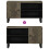 Berkfield TV Cabinet Black 80x33x46 cm Solid Wood Mango 6