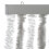 Berkfield Fly Curtain Light Grey and White 90x220 cm Chenille 4