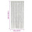 Berkfield Fly Curtain Light Grey and White 90x220 cm Chenille 7