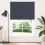 Berkfield Roller Blind Blackout Marine 155x230 cm Fabric Width 151.6 cm Polyester 2