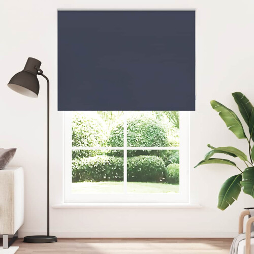 Berkfield Roller Blind Blackout Marine 155x230 cm Fabric Width 151.6 cm Polyester 1