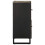 Berkfield Sideboard Black 80x33x75 cm Solid Wood Mango 4