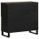 Berkfield Sideboard Black 80x33x75 cm Solid Wood Mango 5