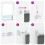 Berkfield Roller Blind Blackout Marine 155x230 cm Fabric Width 151.6 cm Polyester 6
