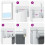 Berkfield Roller Blind Blackout Marine 155x230 cm Fabric Width 151.6 cm Polyester 7
