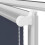 Berkfield Roller Blind Blackout Marine 155x230 cm Fabric Width 151.6 cm Polyester 11