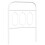 Berkfield Metal Replace Headboard White 75 cm 2