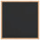 Berkfield Chalkboard with Solid Pine Wood Frame Black 40x40 cm 3
