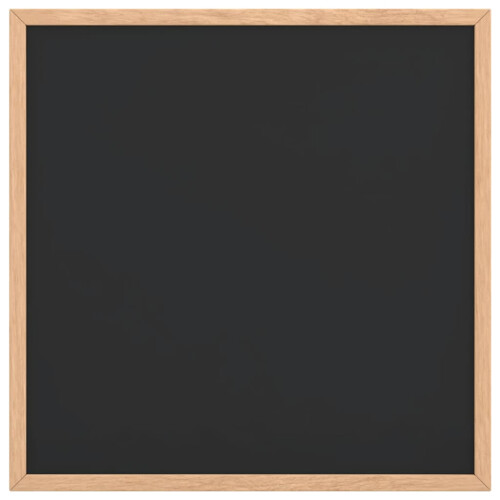 Berkfield Chalkboard with Solid Pine Wood Frame Black 40x40 cm 2