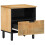 Berkfield Bedside Cabinet Brown 40x33x46 cm Solid Wood Mango 2
