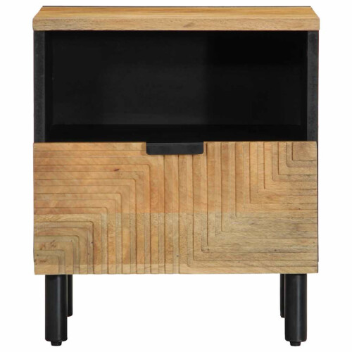 Berkfield Bedside Cabinet Brown 40x33x46 cm Solid Wood Mango 2