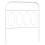 Berkfield Metal Replace Headboard White 90 cm 2