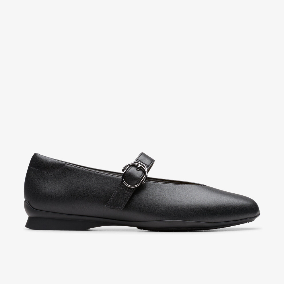 Clarks (Standard, 4 (Adults')) Jazmynn Iris Black Leather