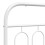 Berkfield Metal Replace Headboard White 90 cm 5