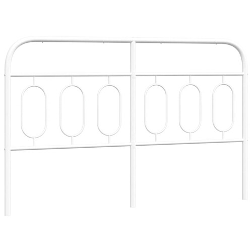 Berkfield Metal Replace Headboard White 140 cm 1