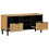 Berkfield TV Cabinet Brown 100x33x46 cm Solid Wood Mango 2
