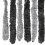 Berkfield Fly Curtain Grey and Black 56x200 cm Chenille 5