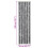 Berkfield Fly Curtain Grey and Black 56x200 cm Chenille 7