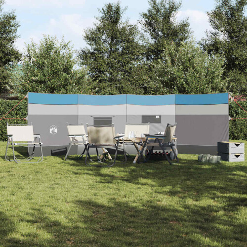 Berkfield Camping Windbreak Blue 510x153 cm Waterproof 2