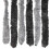 Berkfield Fly Curtain Grey and Black 90x200 cm Chenille 5