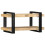 Berkfield Wall Shelf 70x33x35 cm Solid Rough Wood Mango 2