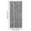 Berkfield Fly Curtain Grey and Black 90x200 cm Chenille 7