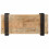 Berkfield Wall Shelf 70x33x35 cm Solid Rough Wood Mango 7