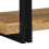Berkfield Wall Shelf 70x33x35 cm Solid Rough Wood Mango 11