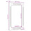 Berkfield Bathroom Mirror Brown 50 x 2.5 x 70 cm Solid Mango Wood 10
