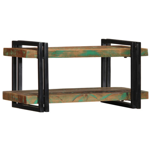 Berkfield Wall Shelf Multicolour Solid Wood Reclaimed 1