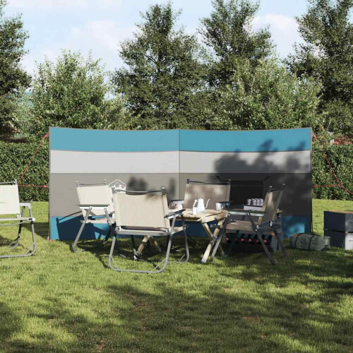 Berkfield Camping Windbreak Blue 340x130 cm Waterproof 2