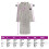Berkfield Bathrobe KINN Grey XL Cotton 7