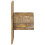 Berkfield Bedside Cabinet 50x27x50 cm Solid Rough Wood Mango 3
