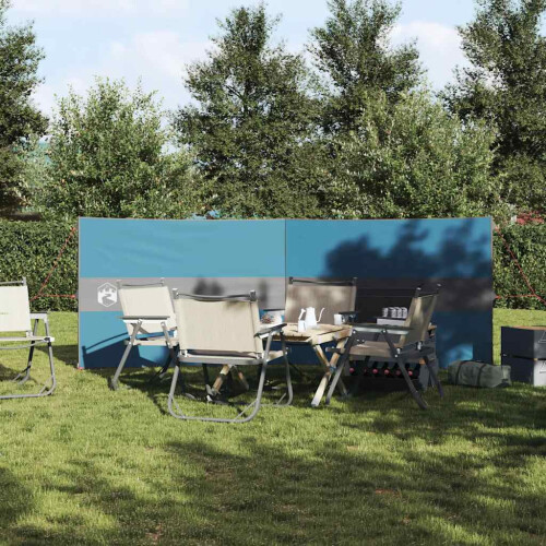Berkfield Camping Windbreak Blue 344x120 cm Waterproof 2