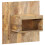 Berkfield Bedside Cabinet 50x27x50 cm Solid Rough Wood Mango 11