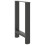 Berkfield Dining Table Legs Anthracite 2 pcs 60x(72-73) cm Steel 4