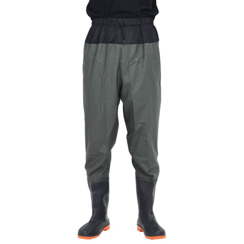 Berkfield Waist Waders with Boots Dark Green Size 38 1
