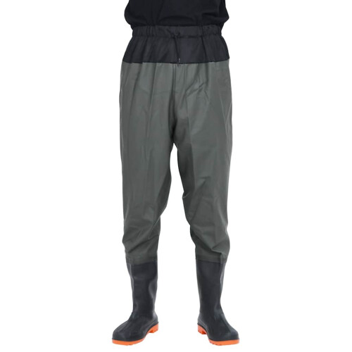 Berkfield Waist Waders with Boots Dark Green Size 43 1