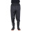 Berkfield Waist Waders with Boots Black Size 44 2