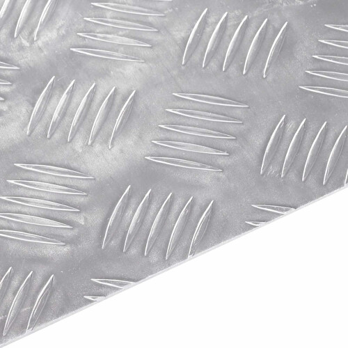 Berkfield Stair Tread Rectangular 2 pcs Silver 60 x 50 cm Aluminium 2