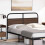 Berkfield Replace Headboard Brown Oak 120 cm Steel and Engineered Wood 2