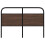 Berkfield Replace Headboard Brown Oak 120 cm Steel and Engineered Wood 3