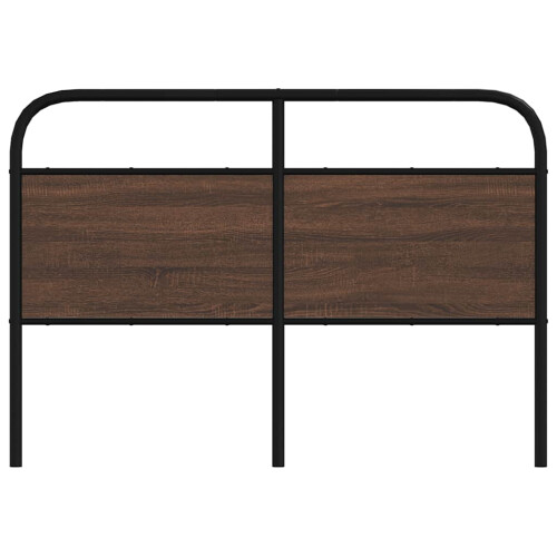 Berkfield Replace Headboard Brown Oak 120 cm Steel and Engineered Wood 2