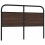 Berkfield Replace Headboard Brown Oak 120 cm Steel and Engineered Wood 5