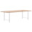 Berkfield Dining Table Legs White 2 pcs 80x(72-73) cm Steel 8