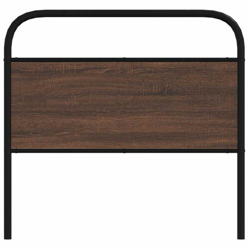 Berkfield Replace Headboard Brown Oak 100 cm Steel and Engineered Wood 2