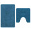 Berkfield Anti-slip Bath Mat Set 2 pcs Blue PP 2