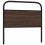 Berkfield Replace Headboard Brown Oak 100 cm Steel and Engineered Wood 5