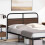 Berkfield Replace Headboard Brown Oak 140 cm Steel and Engineered Wood 2