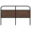 Berkfield Replace Headboard Brown Oak 150 cm Steel and Engineered Wood 3